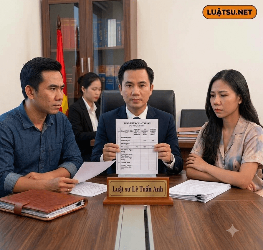 Luật sư tư vấn Chia tài sản khi sống chung như vợ chồng