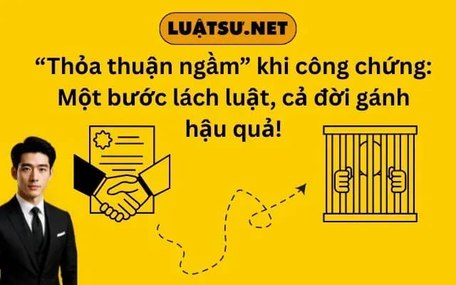 “Thỏa thuận ngầm” khi công chứng Một bước lách luật, cả đời gánh hậu quả!