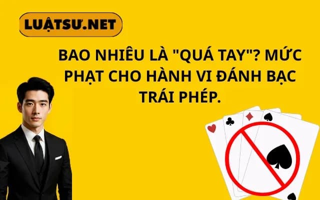 Bao nhiêu là quá tay Mức phạt cho hành vi đánh bạc trái phép.