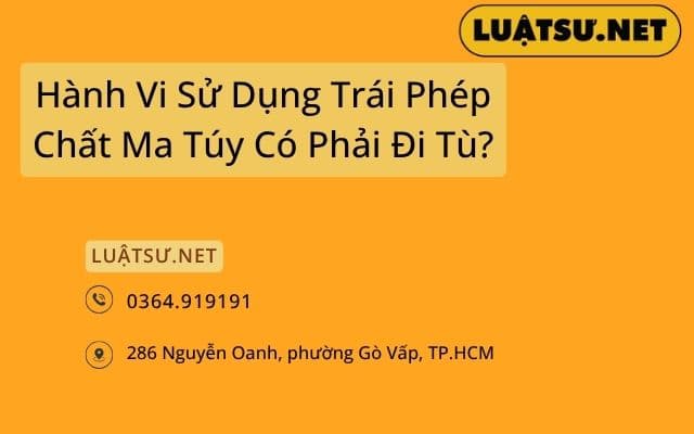 Hành Vi Sử Dụng Trái Phép Chất Ma Túy: Khi Nào Bị Phạt Hành Chính, Khi Nào Đi Tù?