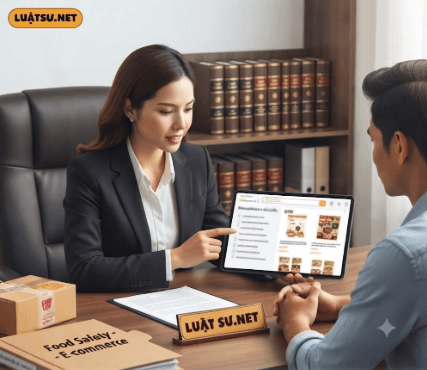 Hình ảnh tư vấn An toàn thực phẩm trên sàn thương mại điện tử