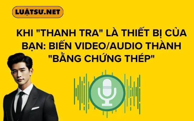 Khi "thanh tra" là thiết bị của bạn: Biến video/audio thành "bằng chứng thép"