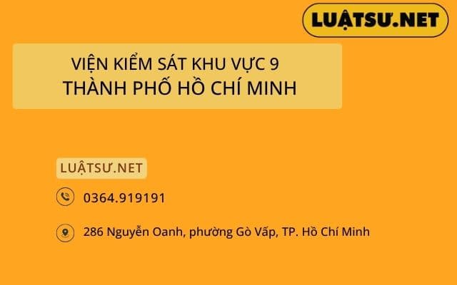 Viện Kiểm Sát Khu Vực 9 - Thành phố Hồ Chí Minh