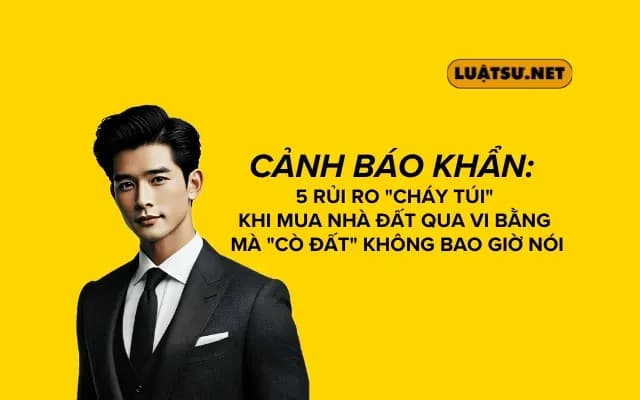 Cảnh báo khẩn: 5 rủi ro "cháy túi" khi mua nhà đất qua Vi Bằng mà "Cò đất" không bao giờ nói