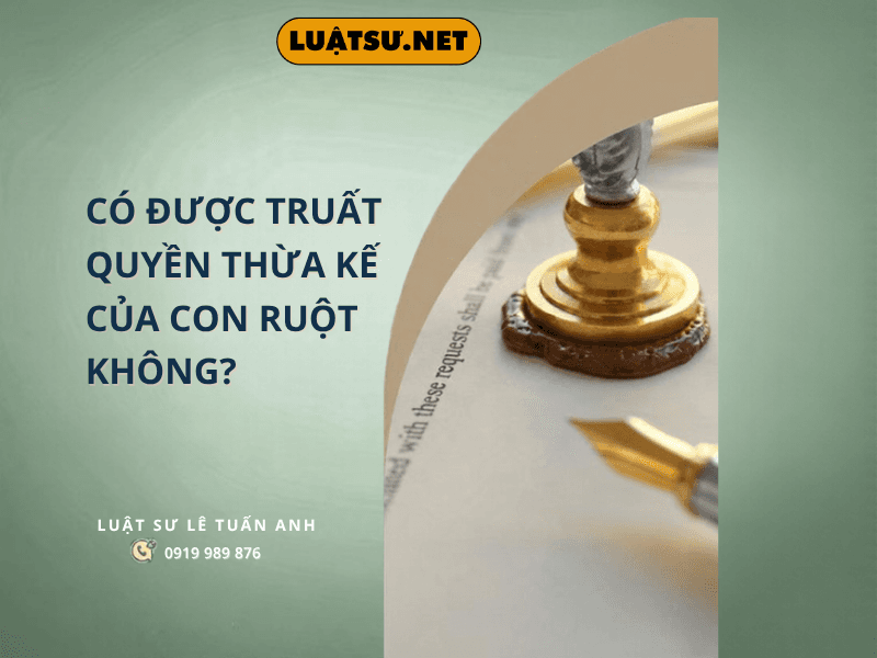 Có được truất quyền thừa kế của con ruột không? Tìm hiểu quyền lập di chúc, trường hợp con vẫn được hưởng di sản và quy định pháp luật liên quan.