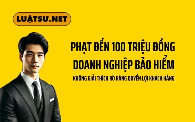 Phạt Đến 100 Triệu Đồng Doanh Nghiệp Bảo Hiểm Không Giải Thích Rõ Ràng Quyền Lợi Khách Hàng