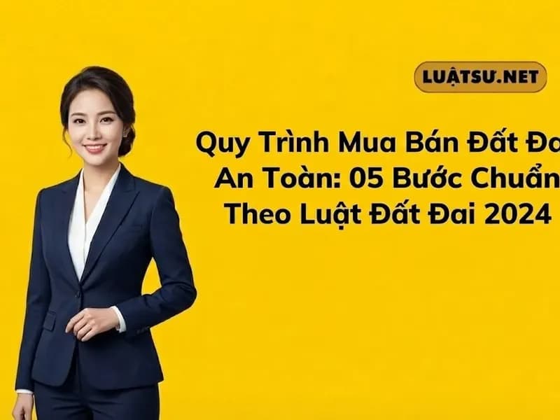 Quy Trình Mua Bán Đất Đai An Toàn: 05 Bước Chuẩn Theo Luật Đất Đai 2024