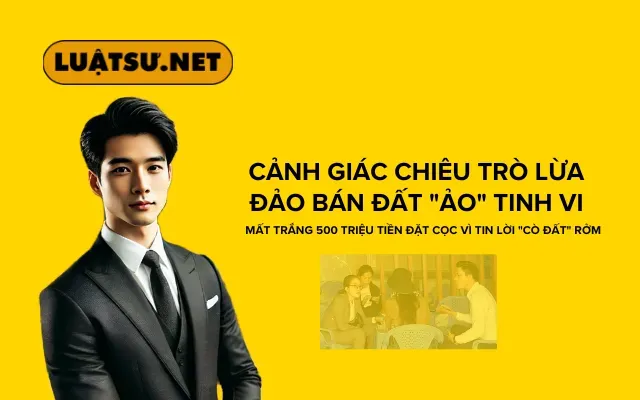 Cảnh giác chiêu trò lừa đảo bán đất "ảo" tinh vi: Mất trắng 500 triệu tiền đặt cọc vì tin lời "cò đất" rởm