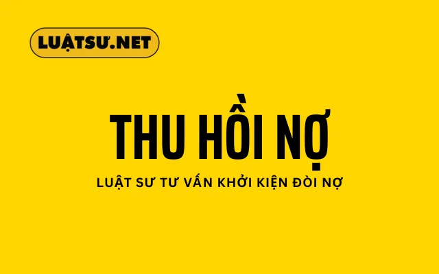 Dịch vụ luật sư khởi kiện đòi nợ và thu hồi nợ